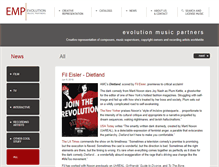 Tablet Screenshot of evolutionmusicpartners.com